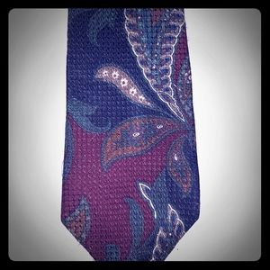 Multicoloured paisley Gant necktie